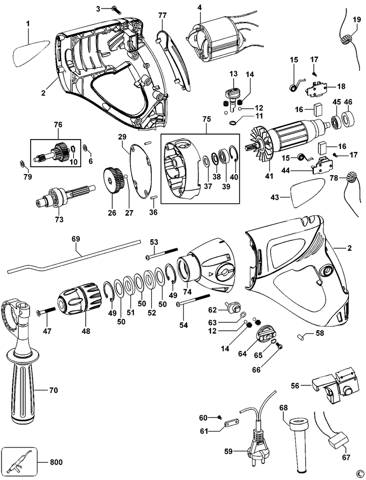 KR999CK   HAMMER DRILL  Type 1