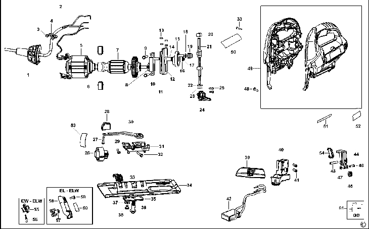 KS800ELW   JIGSAW  Type 1