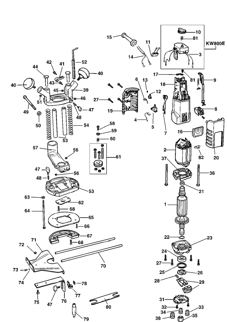 KW800   ROUTER ATTACH  Type 1