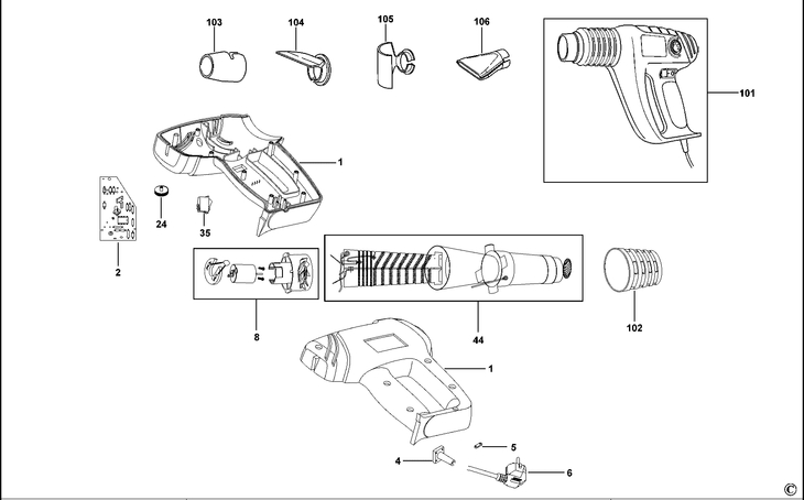 KX2000K   HEATGUN  Type 2
