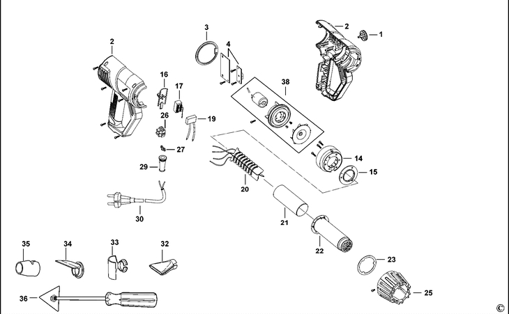 KX2001-B5  HEATGUN  Type 1