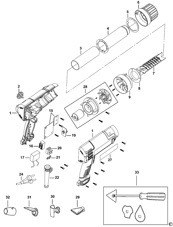 KX2200-B5  HEATGUN  Type 1