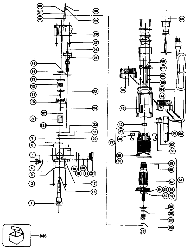 M1800   DIAMOND CORE DRILL  Type 1