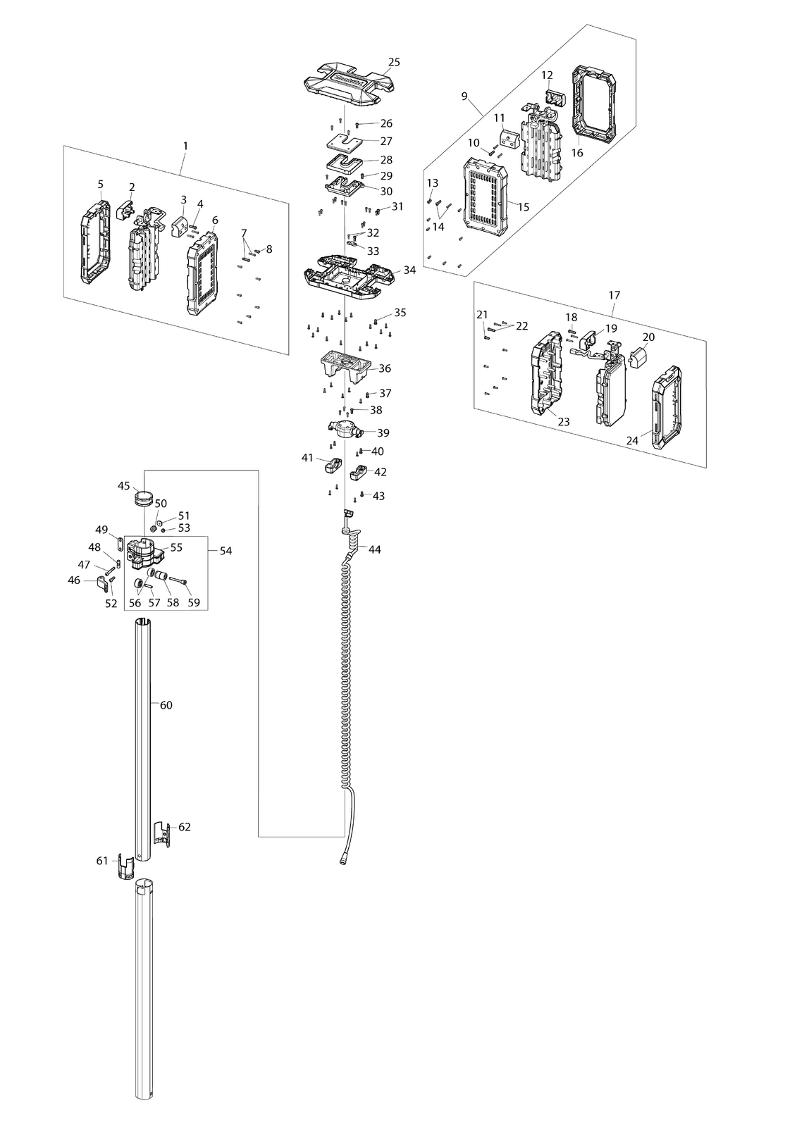 CORDLESS TOWER LIGHT MAKITA ML014G