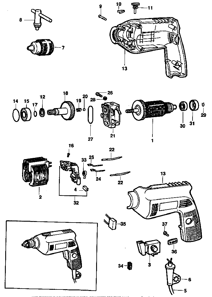 P2177   HAMMER DRILL  Type 1