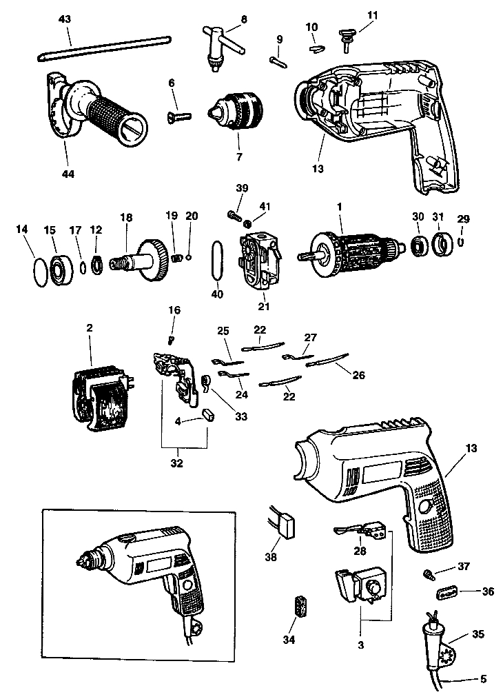 P2182   HAMMER DRILL  Type 1