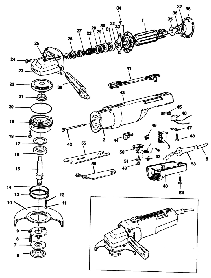 P5402   ANGLE GRINDER  Type 1
