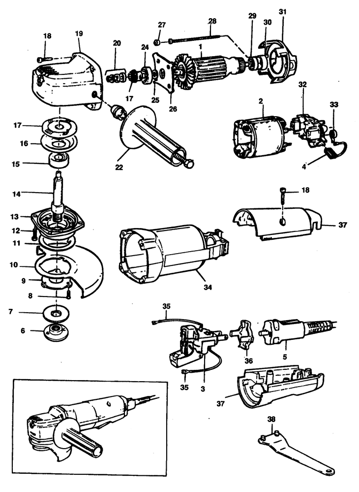 P5412   ANGLE GRINDER  Type 1