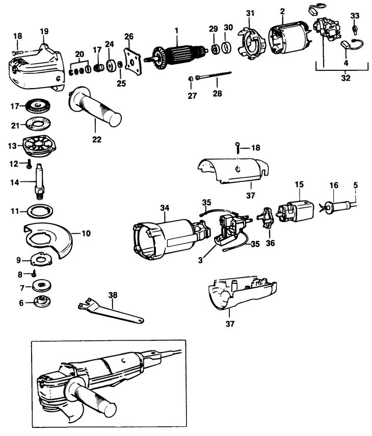 P5413B   ANGLE GRINDER  Type 1