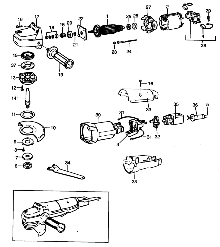 P5516   ANGLE GRINDER  Type 2