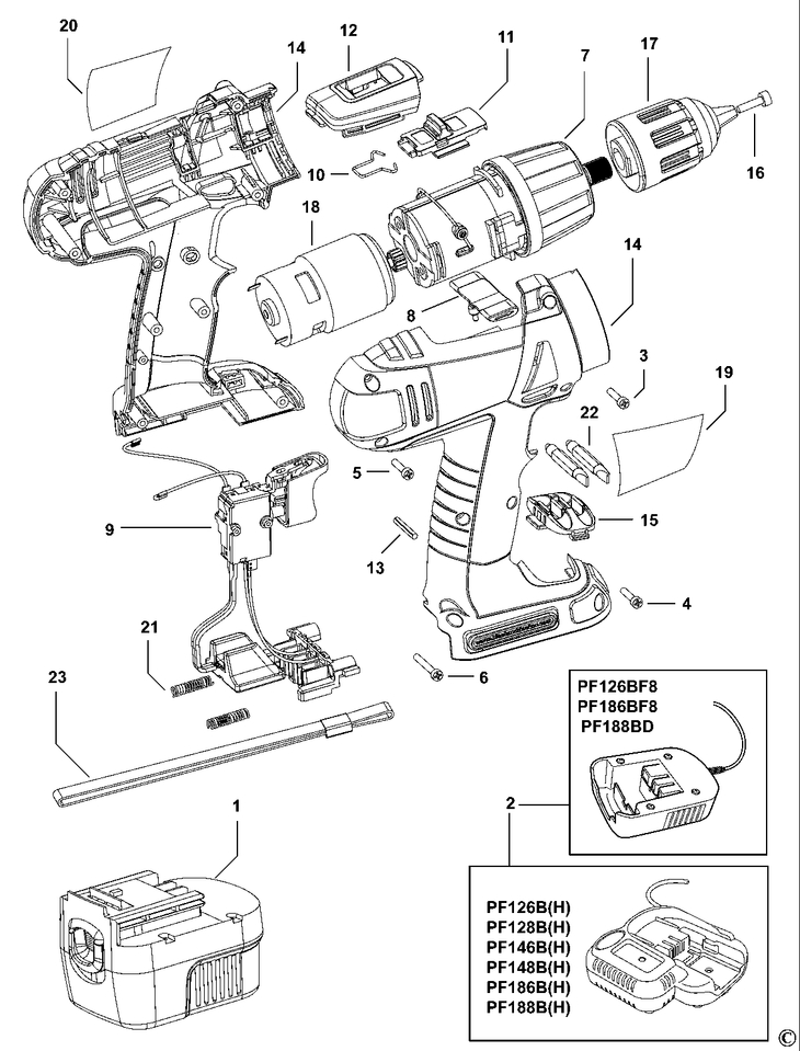PF128   HAMMER DRILL  Type H1