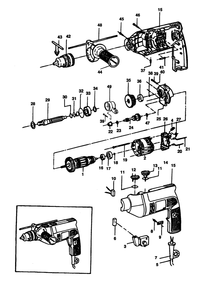 PL20   HAMMER DRILL  Type 1
