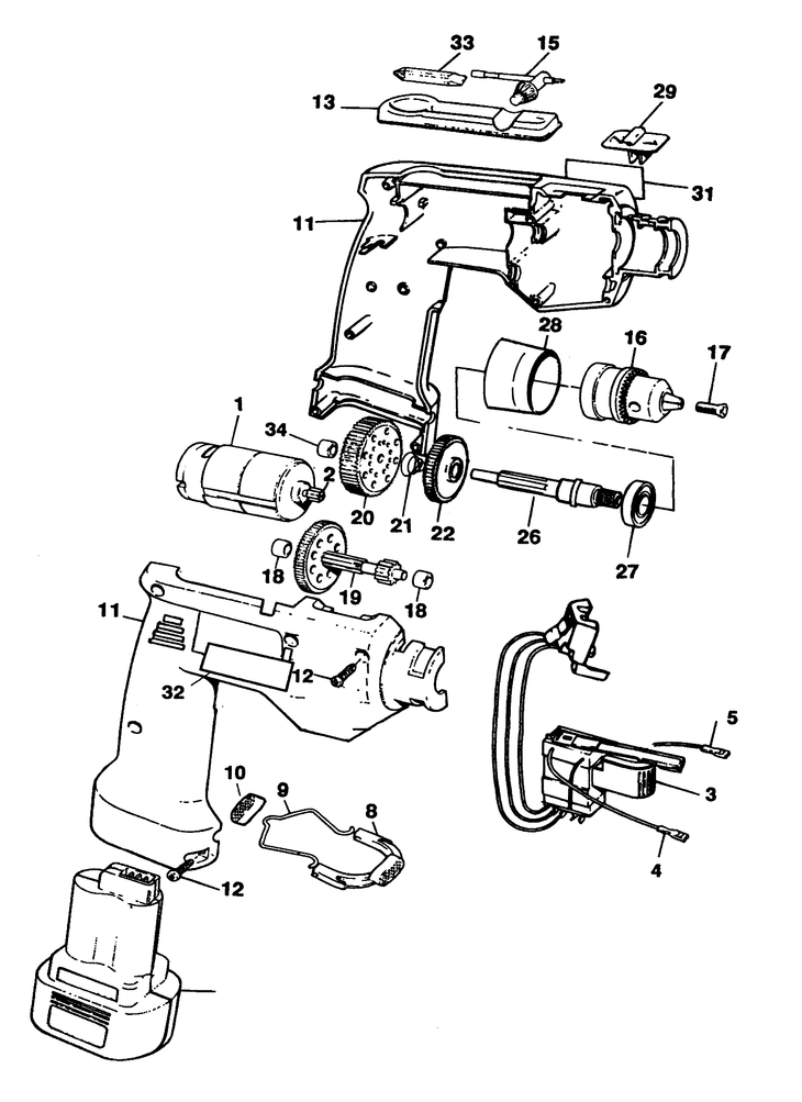 PL91K   CORDLESS DRILL  Type 1
