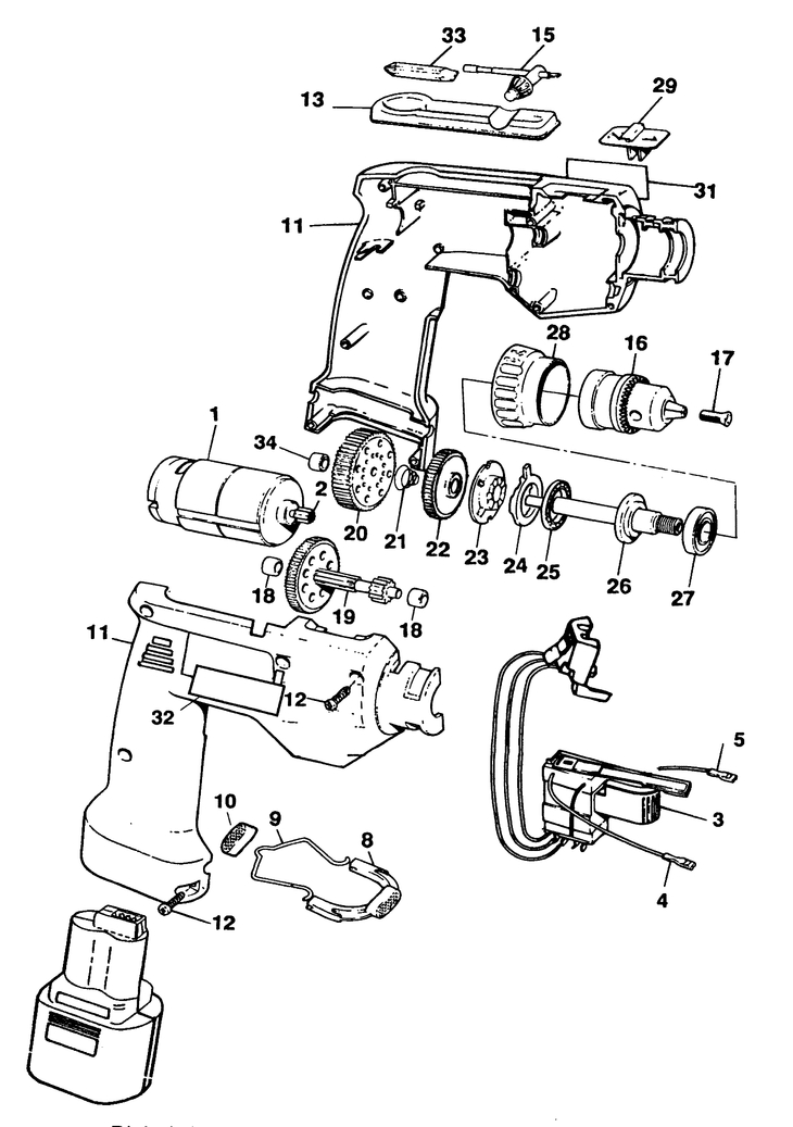 PL99   CORDLESS DRILL  Type 1