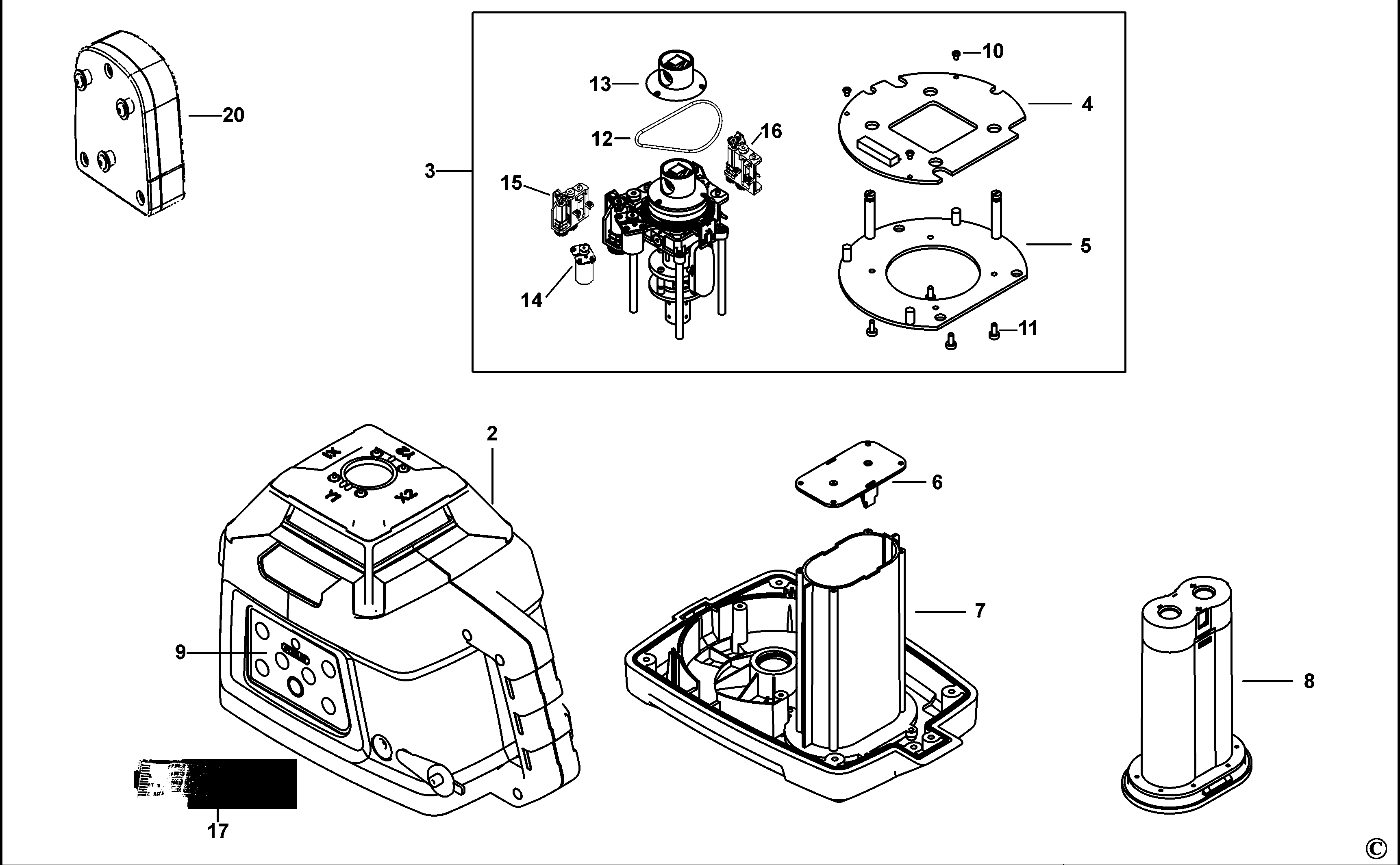 LASER ROTATIV STANLEY RLHVPW-G Type 1