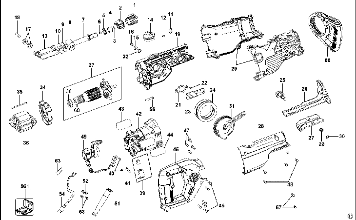 RSP1050   RECIPROCATING SAW  Type 1