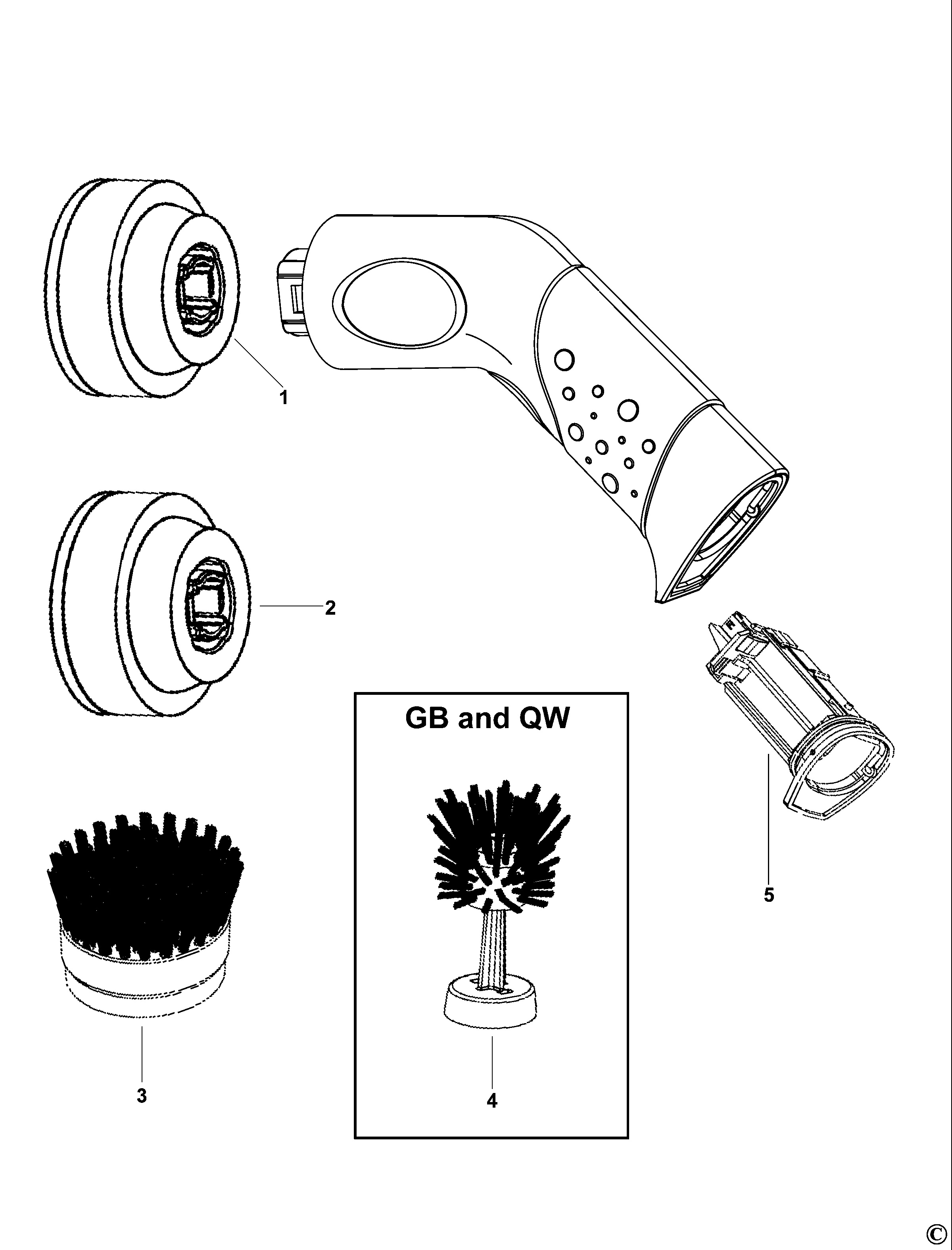 PERIE DE CURATARE BLACK+DECKER S100------A Type 1