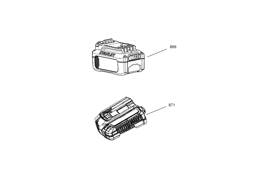 INCARCATOR DE BATERIE STANLEY SFMCB14R1 Type 1
