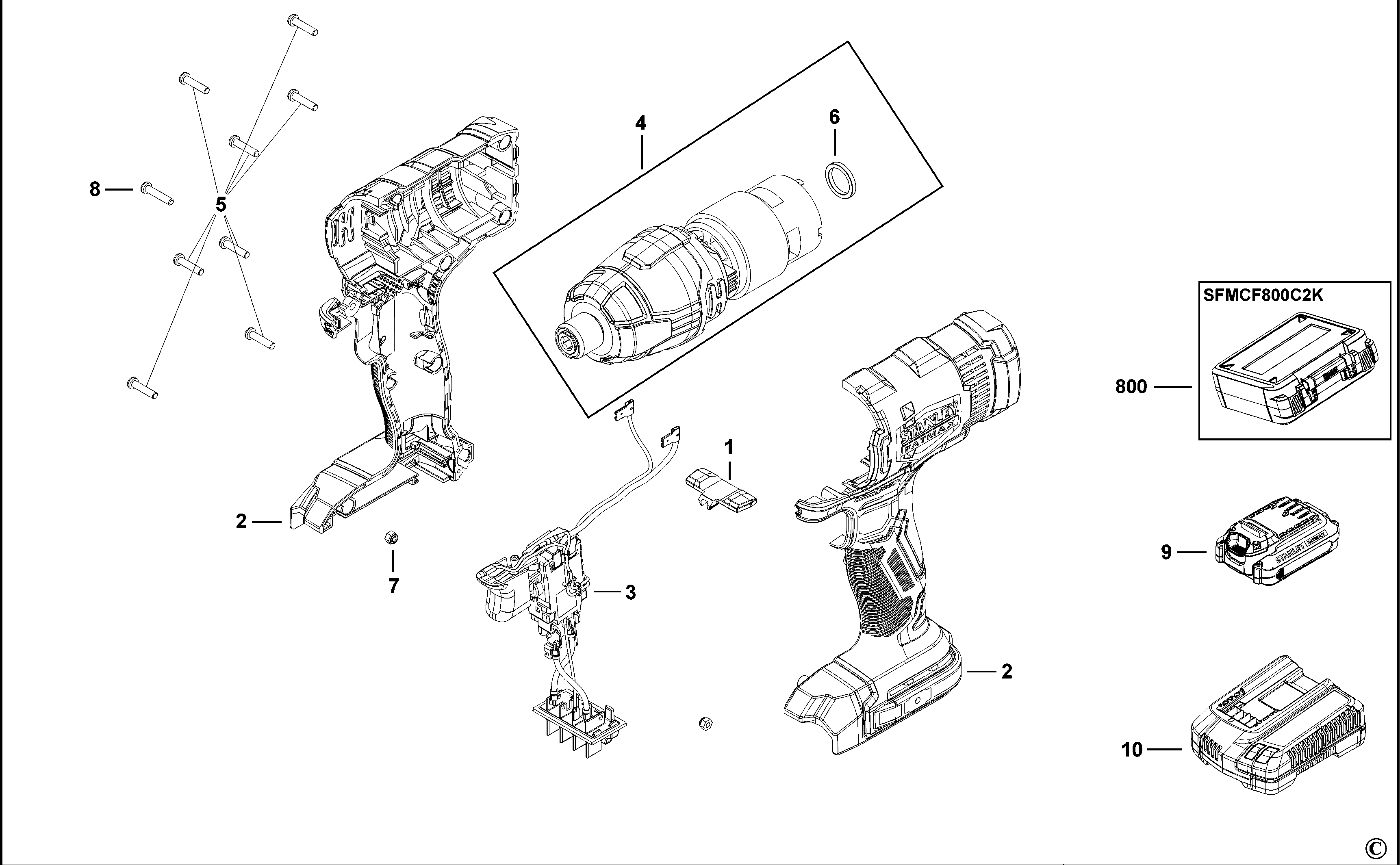 SURUBELNITA  IMPACT STANLEY SFMCF800 Type H1
