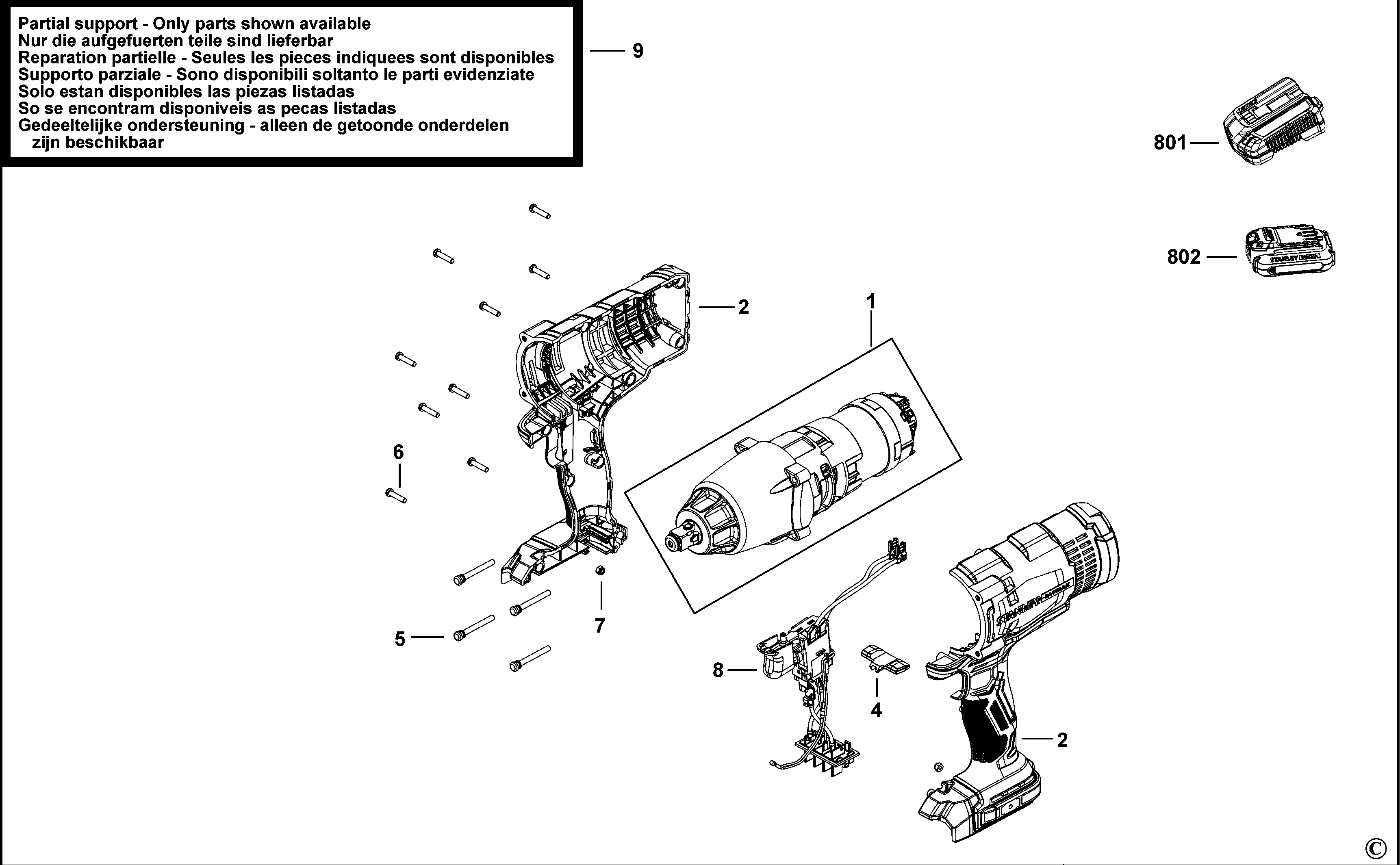 CHEIE DE IMPACT STANLEY SFMCF900 Type H1
