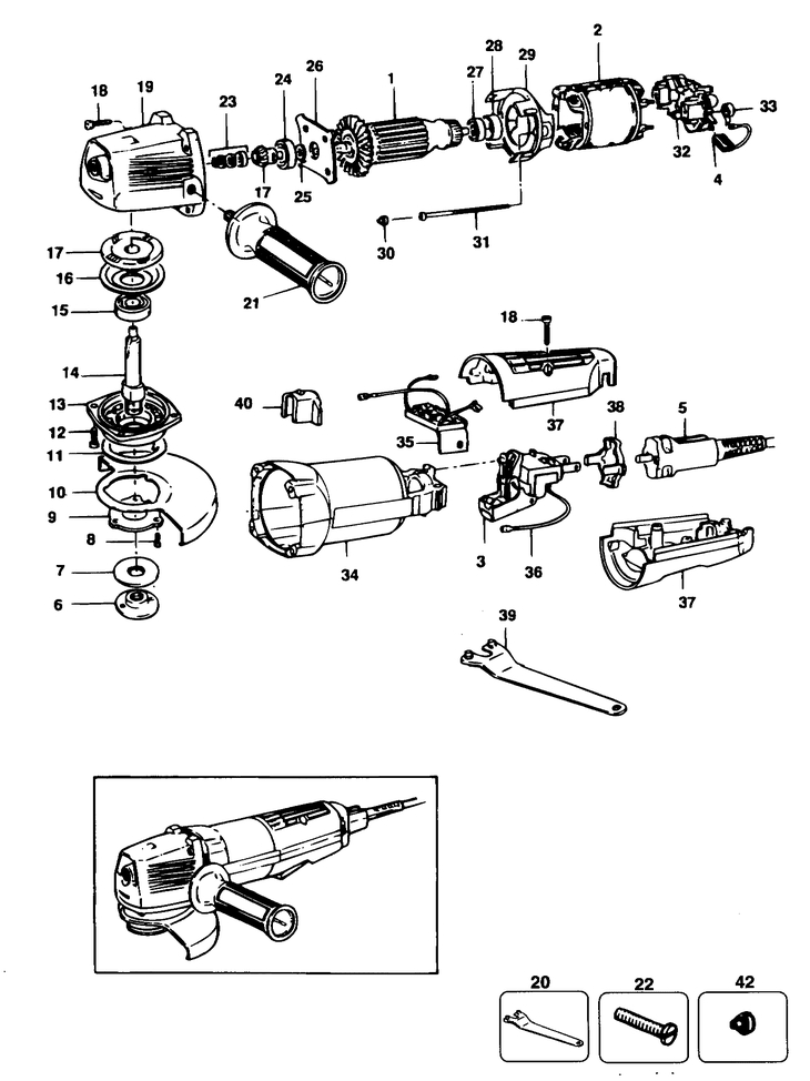 SR800E   SANDERGRINDER  Type 1