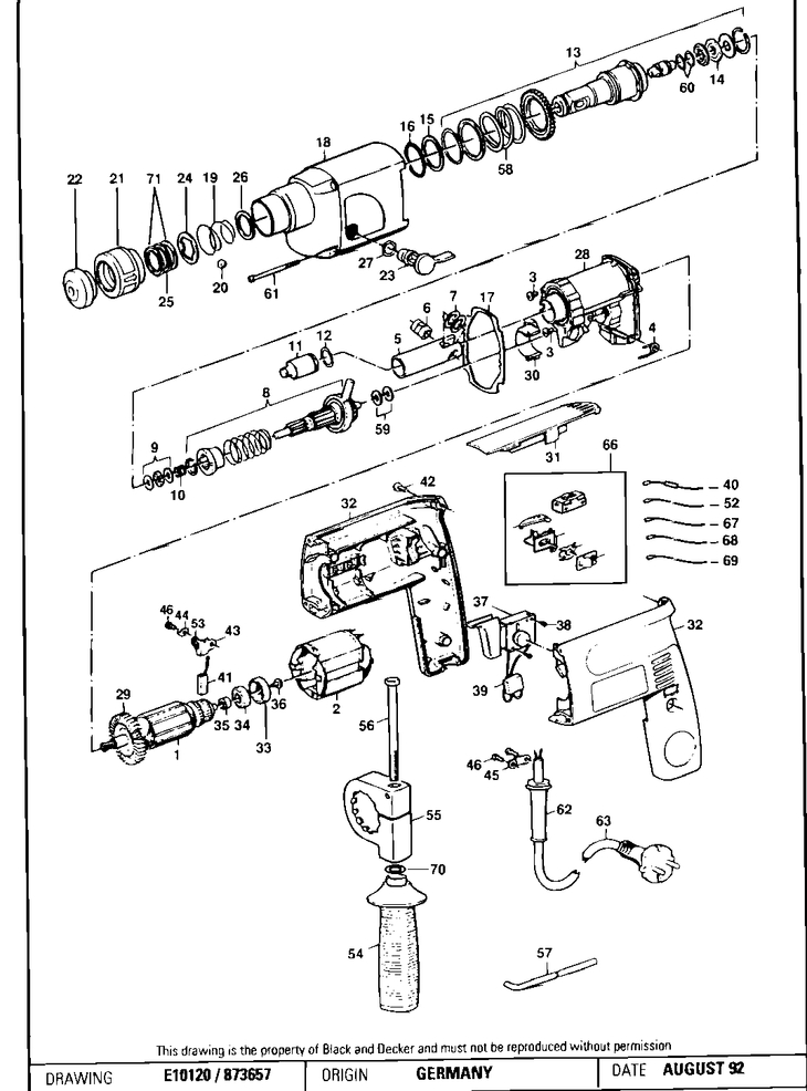 SR950RE   ROTARY HAMMER  Type 1