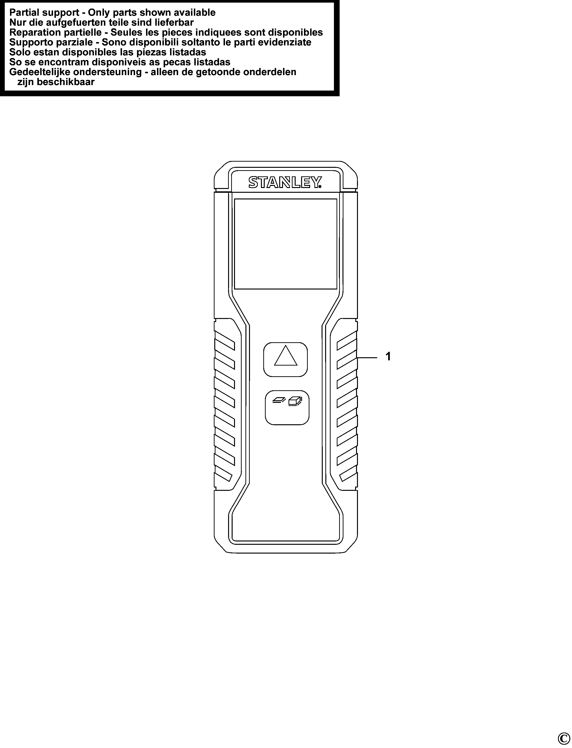 TELEMETRU CU LASER STANLEY STHT1-77032RC Type 2