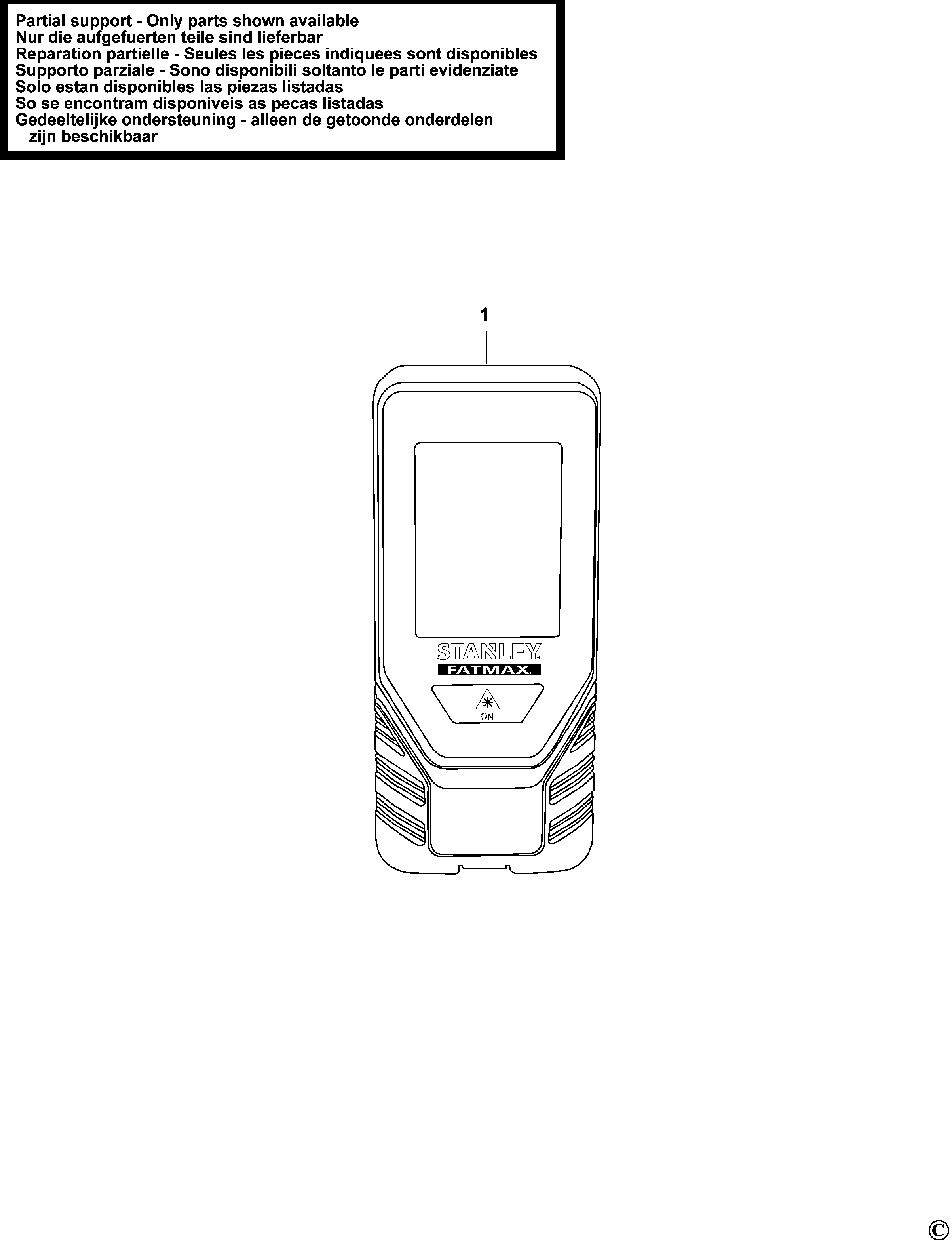 TELEMETRU CU LASER STANLEY STHT1-77140N Type 1