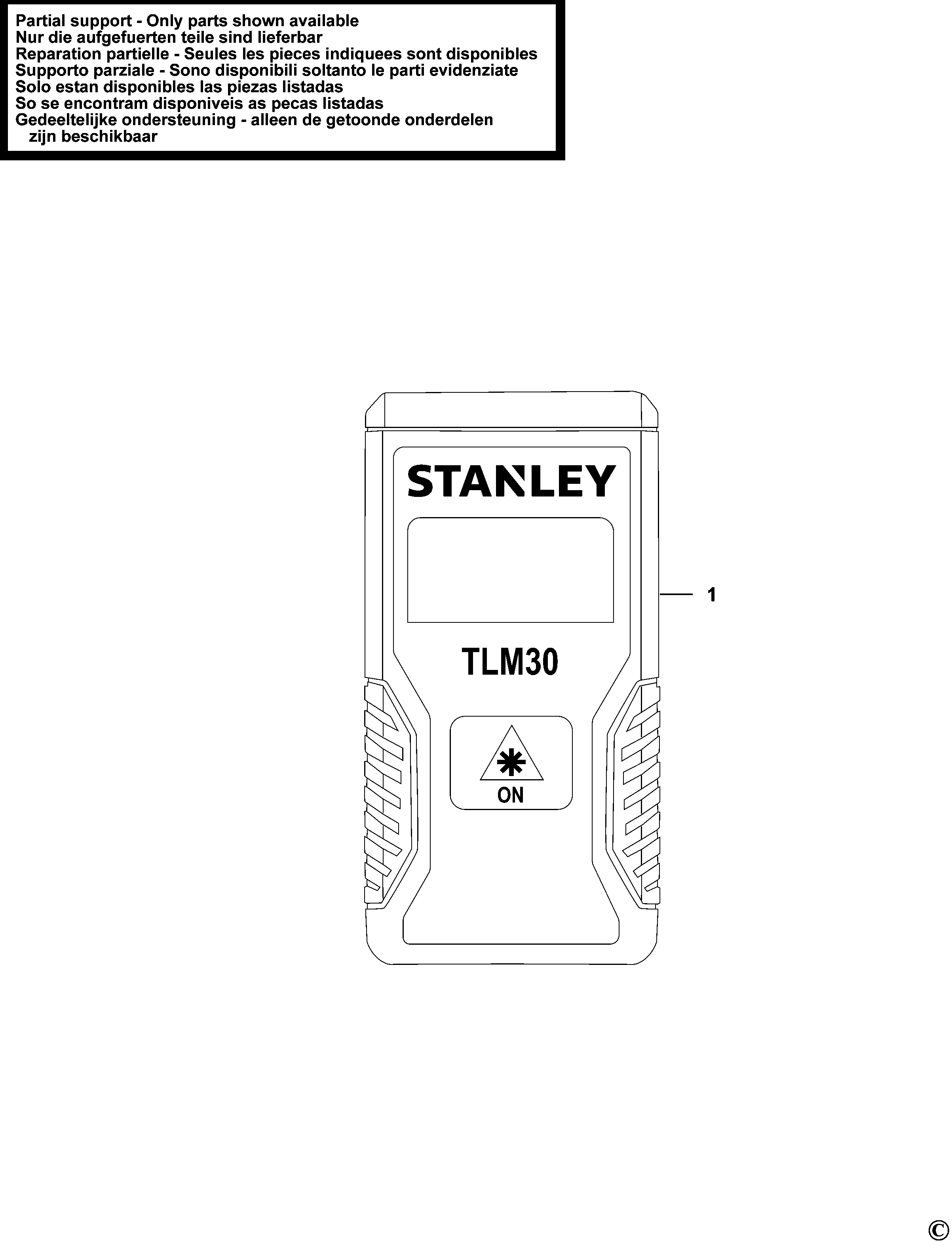 TELEMETRU CU LASER STANLEY STHT9-77425 Type 1