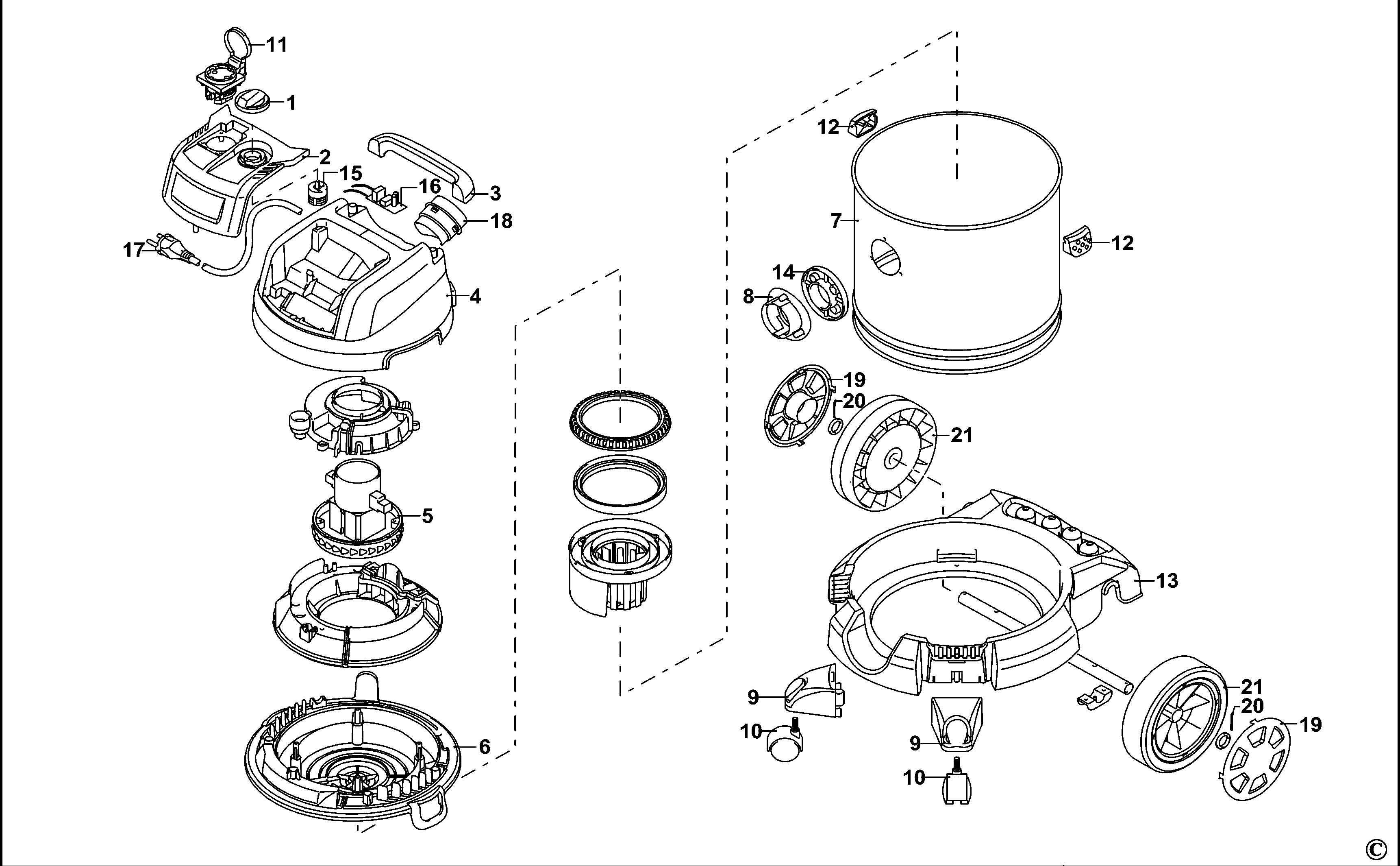 ASPIRATOR STANLEY SXVC20XTE Type 1