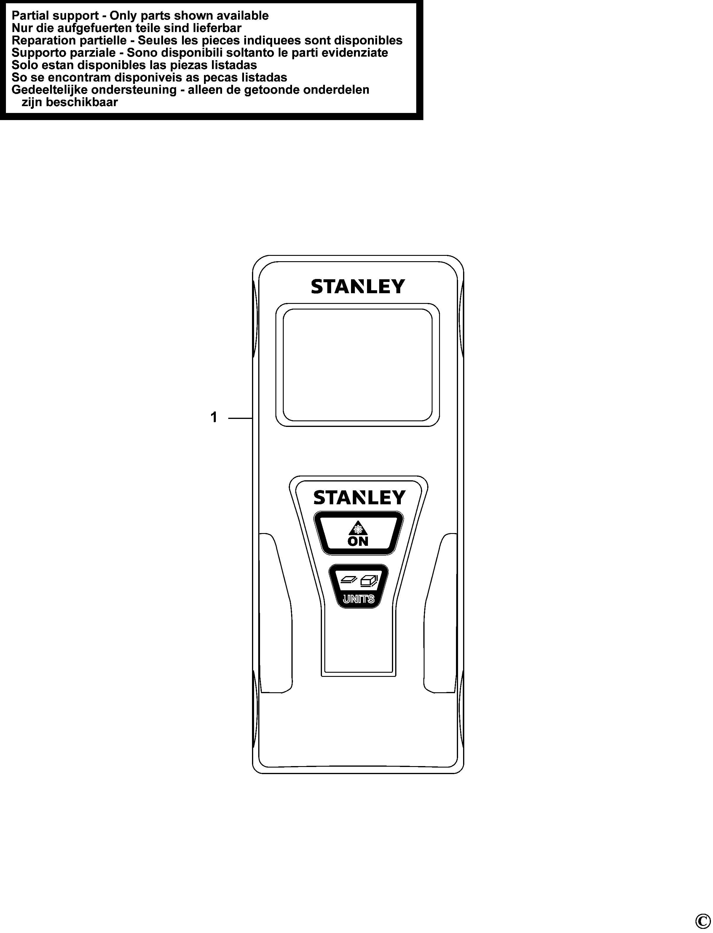 TELEMETRU CU LASER STANLEY TLM65 Type 1