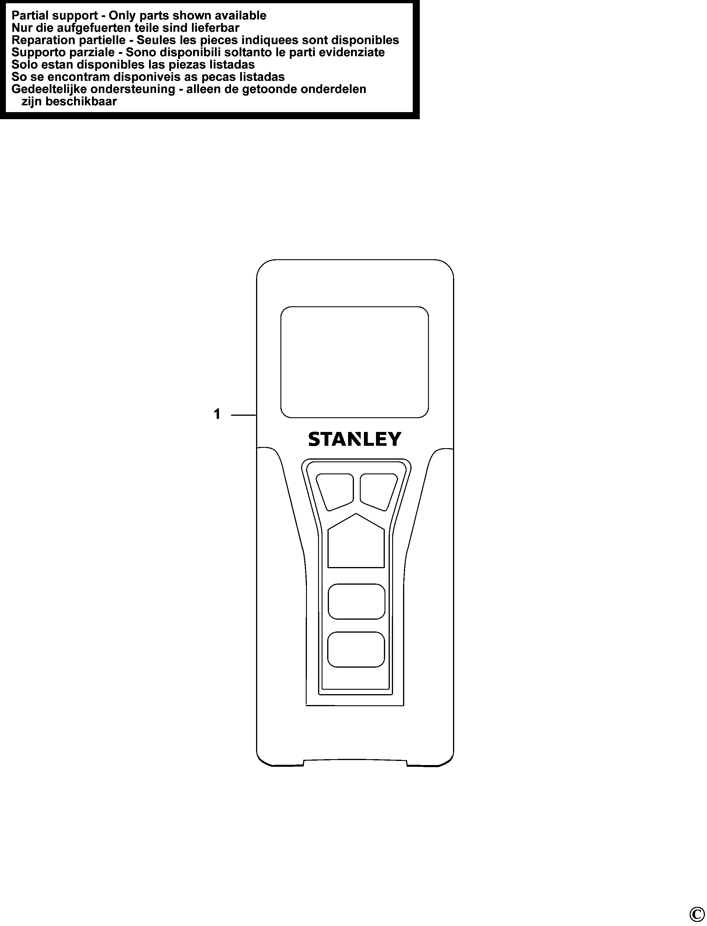 TELEMETRU CU LASER STANLEY TLM99S Type 1