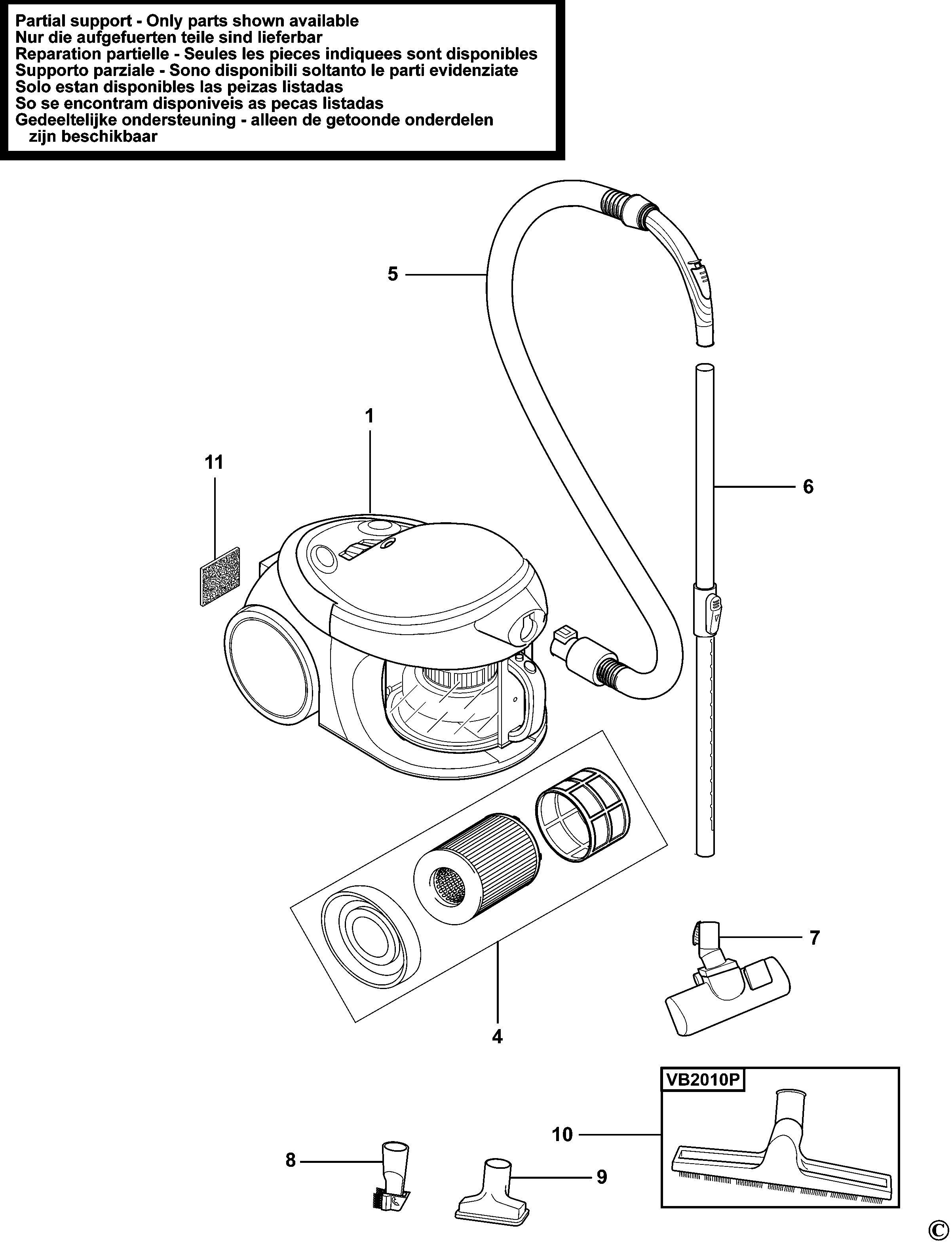 ASPIRATOR BLACK+DECKER VB2000 Type 1