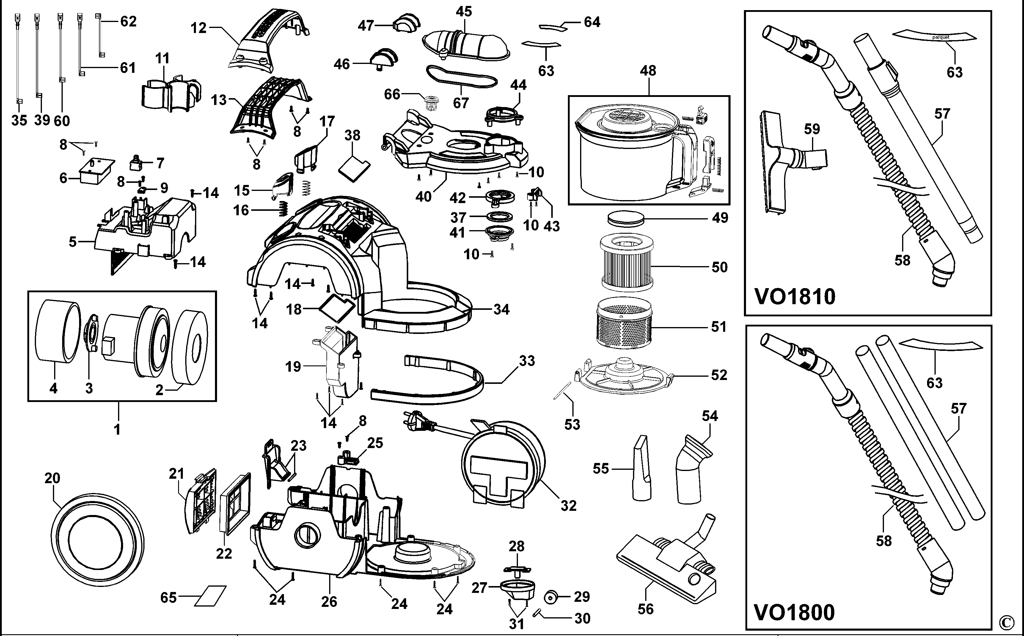 ASPIRATOR BLACK+DECKER VO1800 Type 2