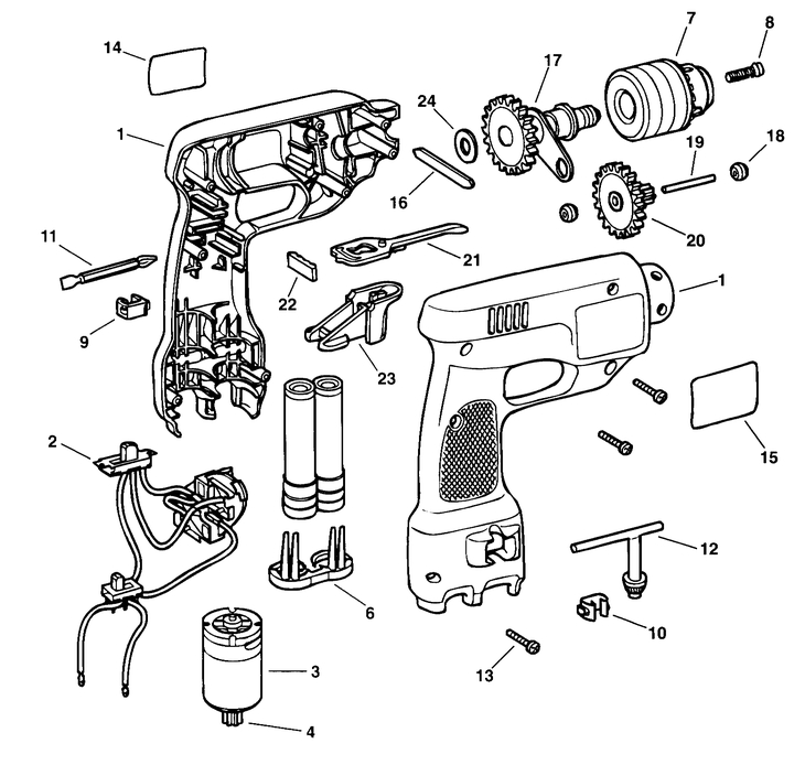 VP7201   CORDLESS DRILL  Type 1