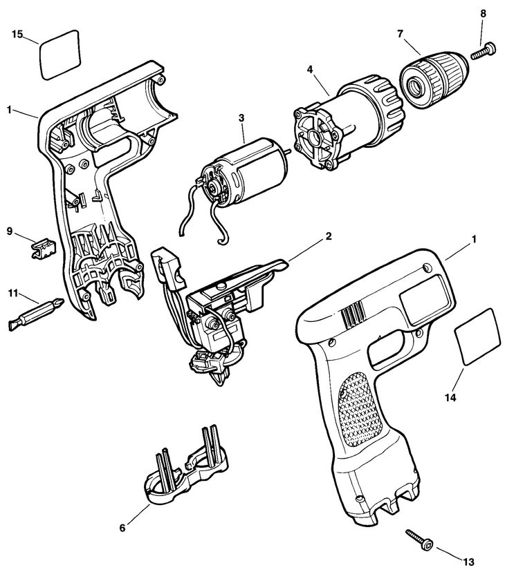 VP7251   CORDLESS DRILL  Type 1