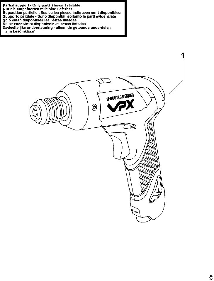 VPX1101   CORDLESS SCREWDRIVER  Type 1