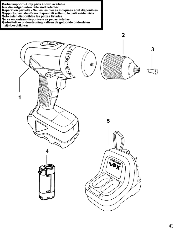 VPX1222   HAMMER DRILL  Type 1