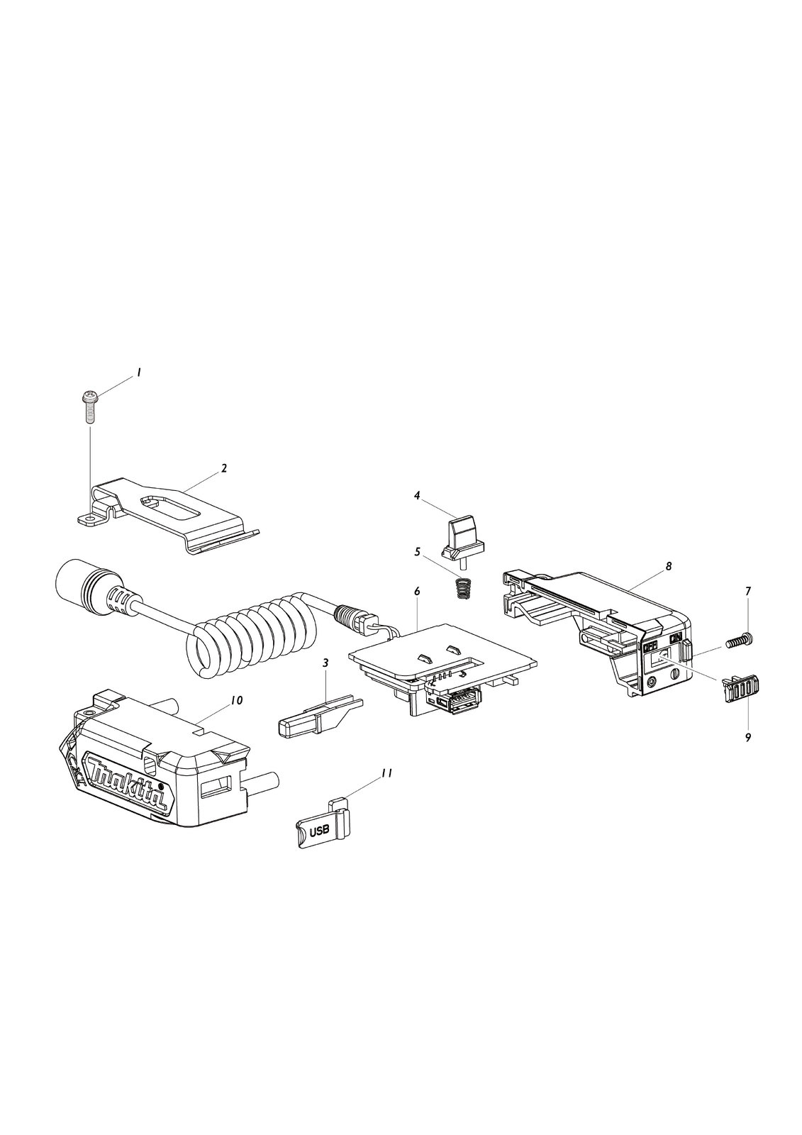 Battery Holder MAKITA YL00000003