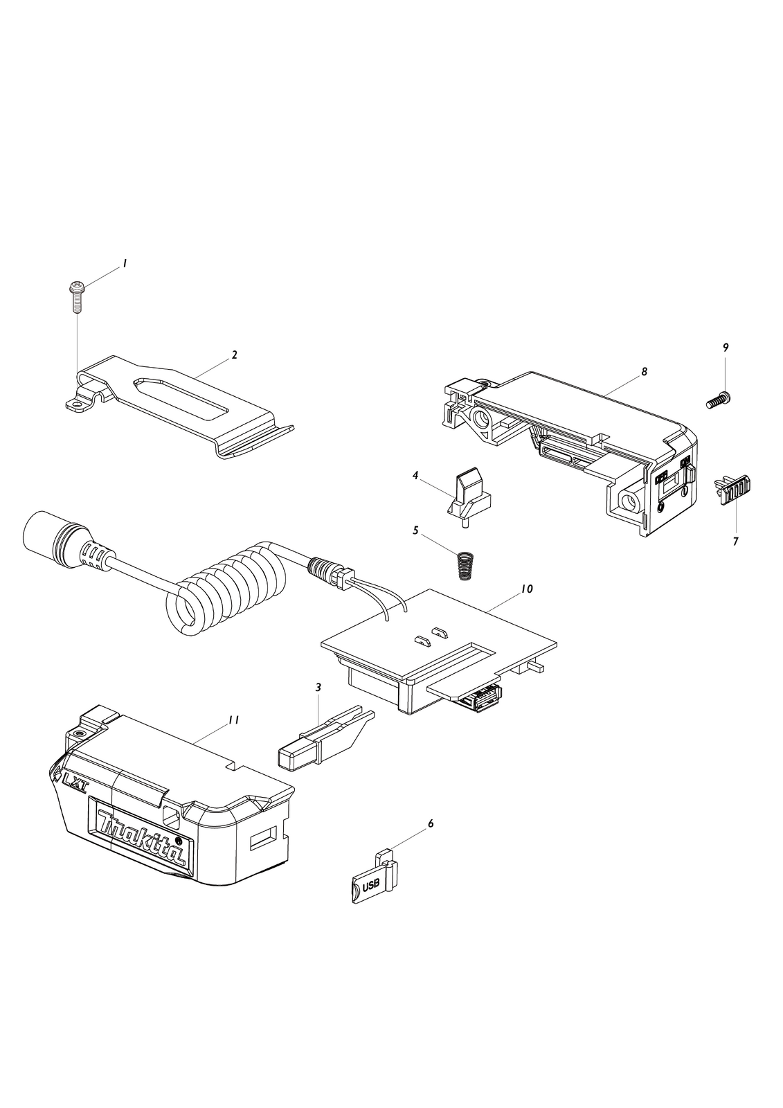 Battery Holder MAKITA YL00000004